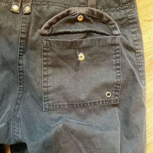 Vintage Y2K Utility Limited Cargo Zipper Drawstring Bottom Capri Pedal Pushers - Picture 7 of 15